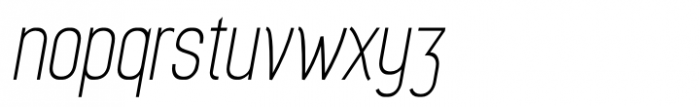 Myhota Extra Light Italic Font LOWERCASE