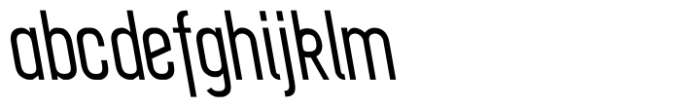 Myhota Medium Backslant Font LOWERCASE