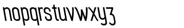Myhota Medium Backslant Font LOWERCASE
