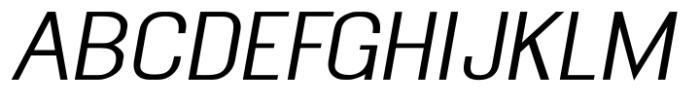 Myhota Medium Italic Hatched Font UPPERCASE