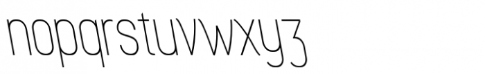 Myhota Thin Backslant Font LOWERCASE
