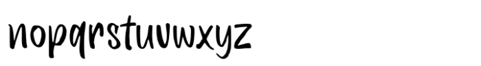 Mylan Gloria Font LOWERCASE