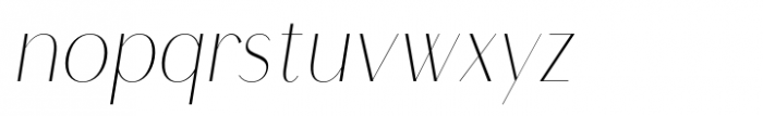 Mylon Light Italic Font LOWERCASE