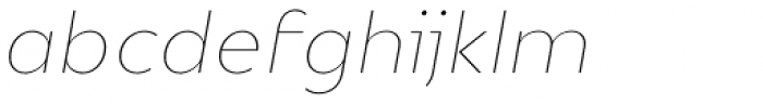 Mymoon Thin Italic Font LOWERCASE