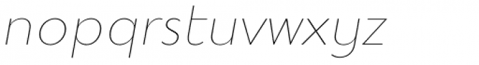 Mymoon Thin Italic Font LOWERCASE