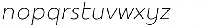 Mymoon Ultra Light Italic Font LOWERCASE