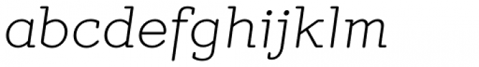 Mymra Light Italic Font LOWERCASE