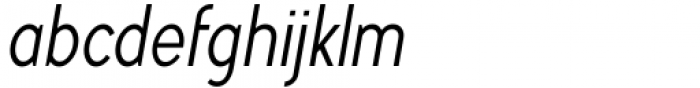 Myna Condensed Light Italic Font LOWERCASE