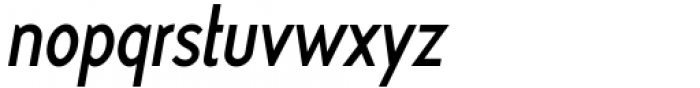 Myna Condensed Medium Italic Font LOWERCASE
