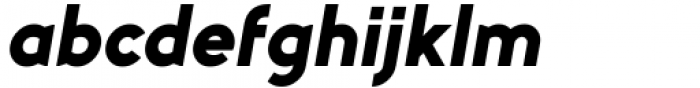 Myna Expanded Black Italic Font LOWERCASE