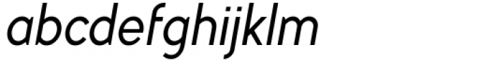 Myna Italic Font LOWERCASE