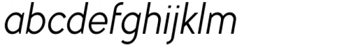 Myna Light Italic Font LOWERCASE
