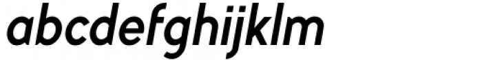 Myna Semi Bold Italic Font LOWERCASE