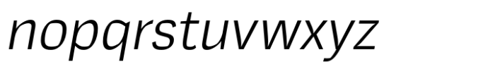 Mynor B Book Oblique Font LOWERCASE