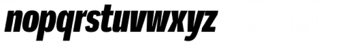 Mynor Black Compact Italic Font LOWERCASE