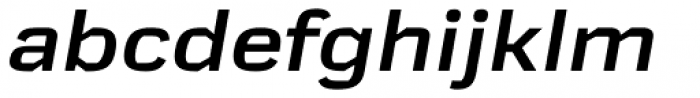 Mynor Bold Wide Italic Font LOWERCASE
