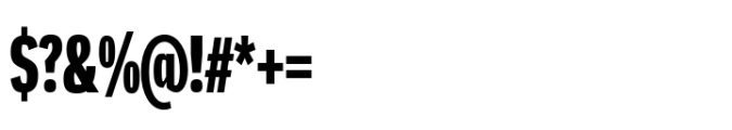 Mynor Extra Bold Compact Font OTHER CHARS