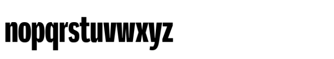 Mynor Extra Bold Compact Font LOWERCASE