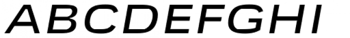 Mynor Medium Expanded Italic Font UPPERCASE