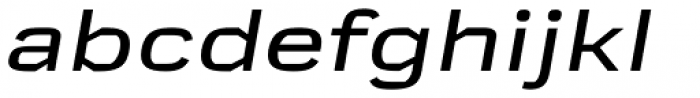 Mynor Medium Expanded Italic Font LOWERCASE