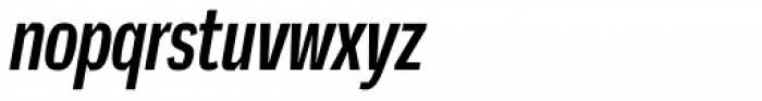 Mynor Medium Extra Condensed Italic Font LOWERCASE