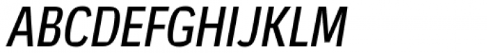 Mynor Regular Condensed Italic Font UPPERCASE
