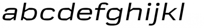 Mynor Regular Expanded Italic Font LOWERCASE