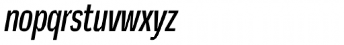 Mynor Regular Extra Condensed Italic Font LOWERCASE