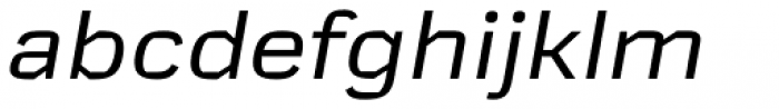 Mynor Regular Wide Italic Font LOWERCASE