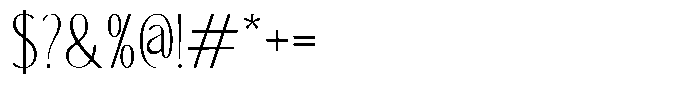 Myrelone Font OTHER CHARS