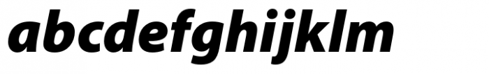 Myriad Bengali Black Italic Font LOWERCASE