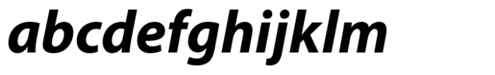 Myriad Hebrew Cursive Bold Italic Font LOWERCASE