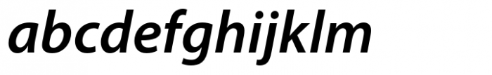 Myriad Hebrew Cursive Semibold Italic Font LOWERCASE
