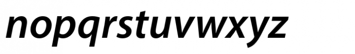 Myriad Hebrew Cursive Semibold Italic Font LOWERCASE