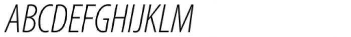 Myriad Pro Cond Light Italic Font UPPERCASE