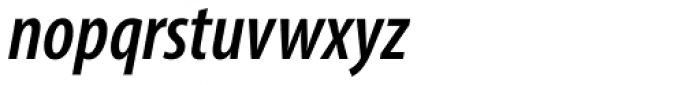 Myriad Pro Cond SemiBold Italic Font LOWERCASE