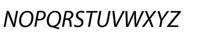 Myriad Variable Italic Font UPPERCASE