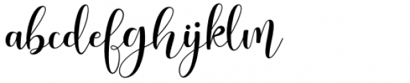Myrtle Script Regular Font LOWERCASE