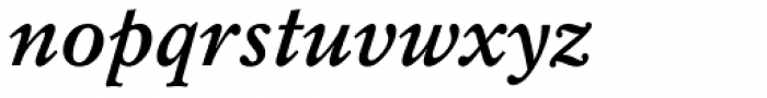 Mysl Bold Italic Font LOWERCASE