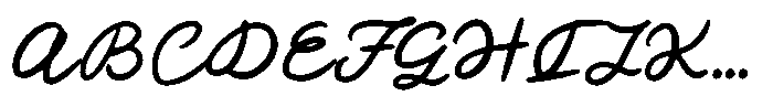 Mystere du Soleil Script Font UPPERCASE