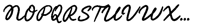 Mystere du Soleil Script Font UPPERCASE