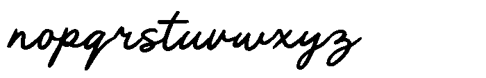Mystere du Soleil Script Font LOWERCASE