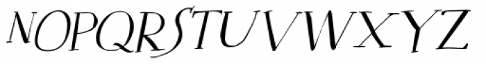 Mysterious Italic Font LOWERCASE
