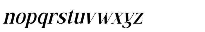 Mysteris Vintage Italic Font LOWERCASE