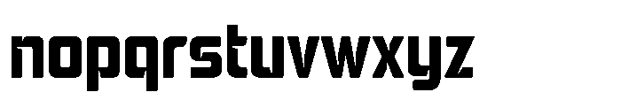 Mysteron Notched Bold Font LOWERCASE