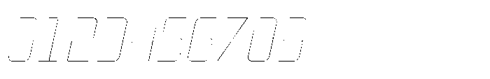 Mysteron Notched Hairline Italic Font OTHER CHARS