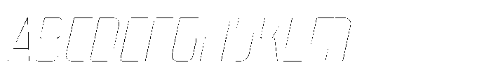 Mysteron Notched Hairline Italic Font UPPERCASE