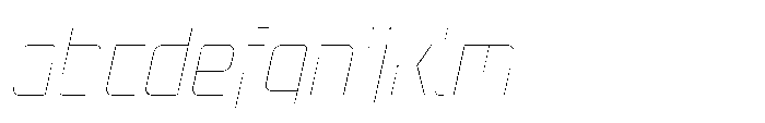 Mysteron Notched Hairline Italic FONT