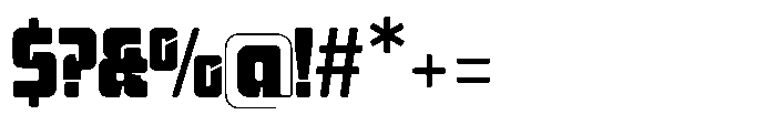 Mysteron Notched Heavy Font OTHER CHARS