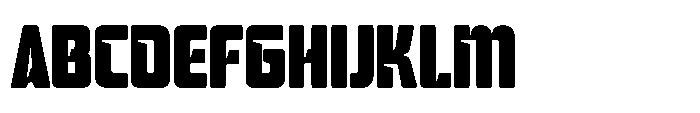 Mysteron Notched Heavy Font UPPERCASE